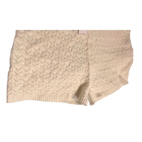 Nwt Topshop Cozy Knit Shorts Cream Women’s Size 8-10 - Picture 4 of 7